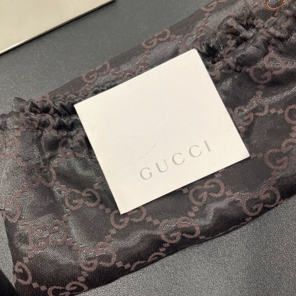 Gucci Pebbled Calfskin Web Blondie Hobo Black (JB1361) - Picture 13 of 13